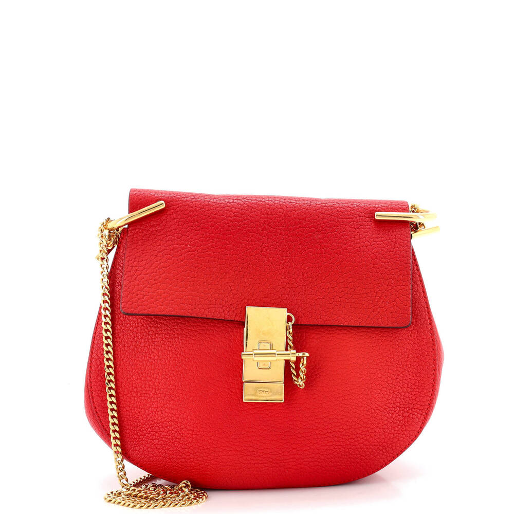 Chloe Small Drew Crossbody Bag Leather